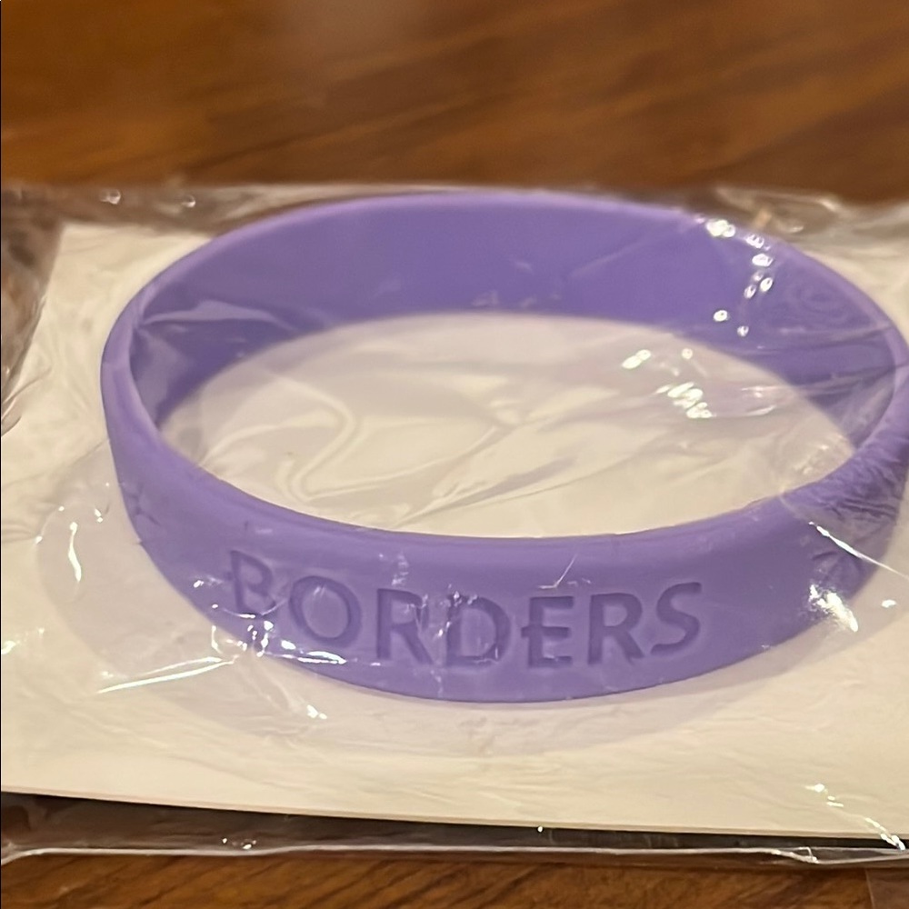 Borders Reading is Magic Baller ID Band Wristband Youth Purple
